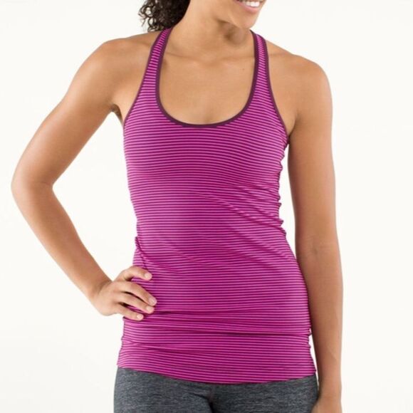 LULULEMON | Cool Racerback Tank Top Hyper Stripe - Picture 1 of 13